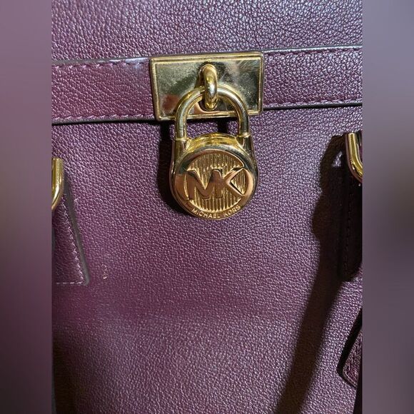 Michael kors Hamilton medium satchel burgundy - Picture 10 of 10